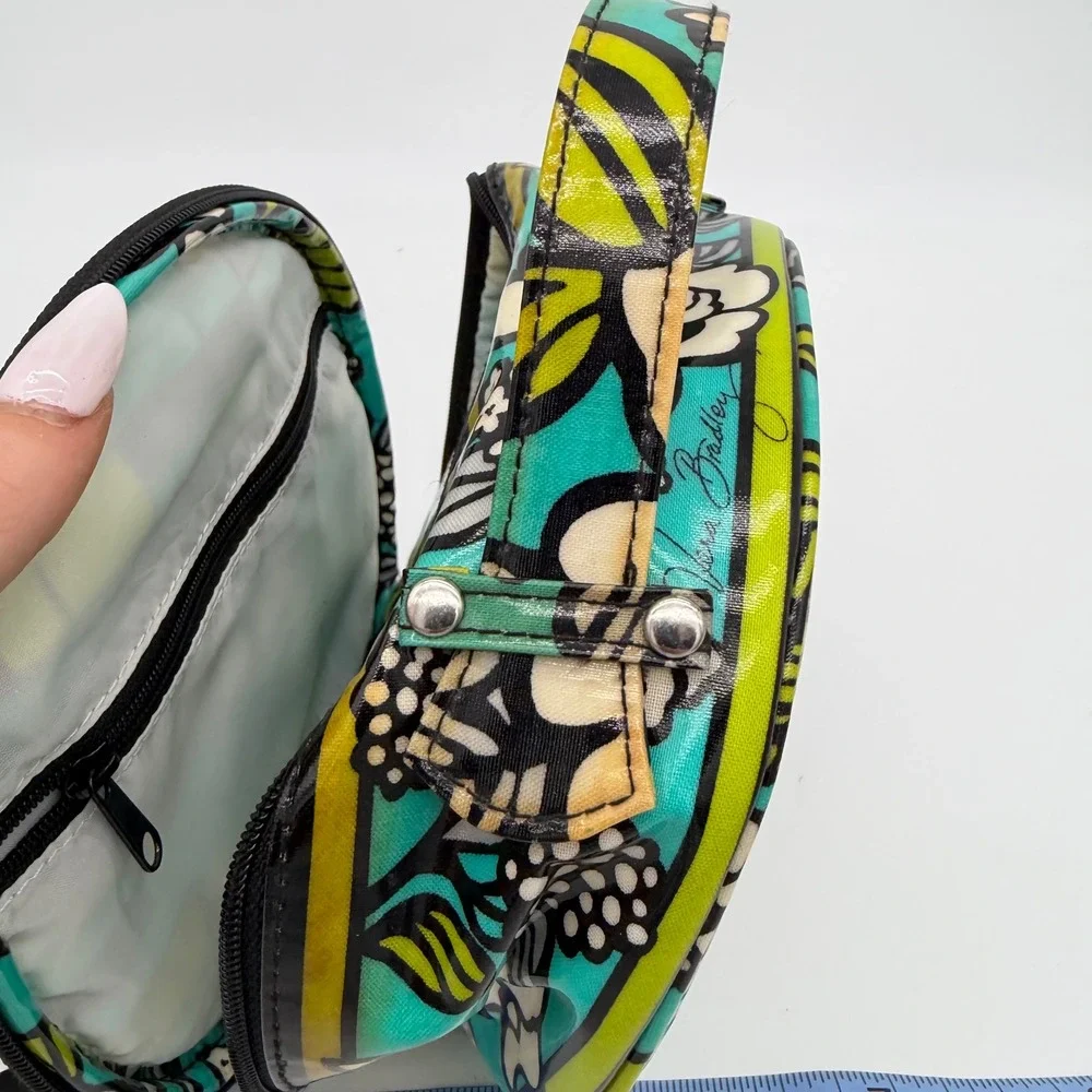 Vera Bradley Floral Round Insulated Lunch Bag Cooler Tote Cottagecore Teal OS
